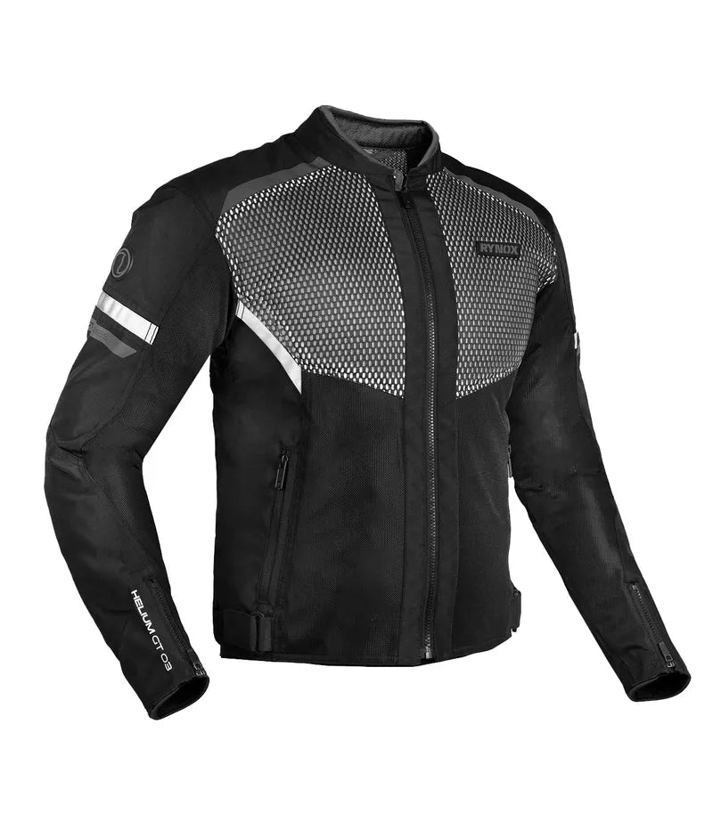 Rynox Helium Gt 3 Jacket Black Grey Riding Gears