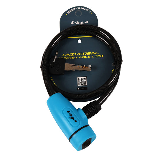 VEGA Cable Lock 2 Dull Black Blue Safety Accessories