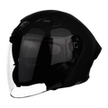 STEELBIRD Sba 16 Black Lg Half Face Helmet