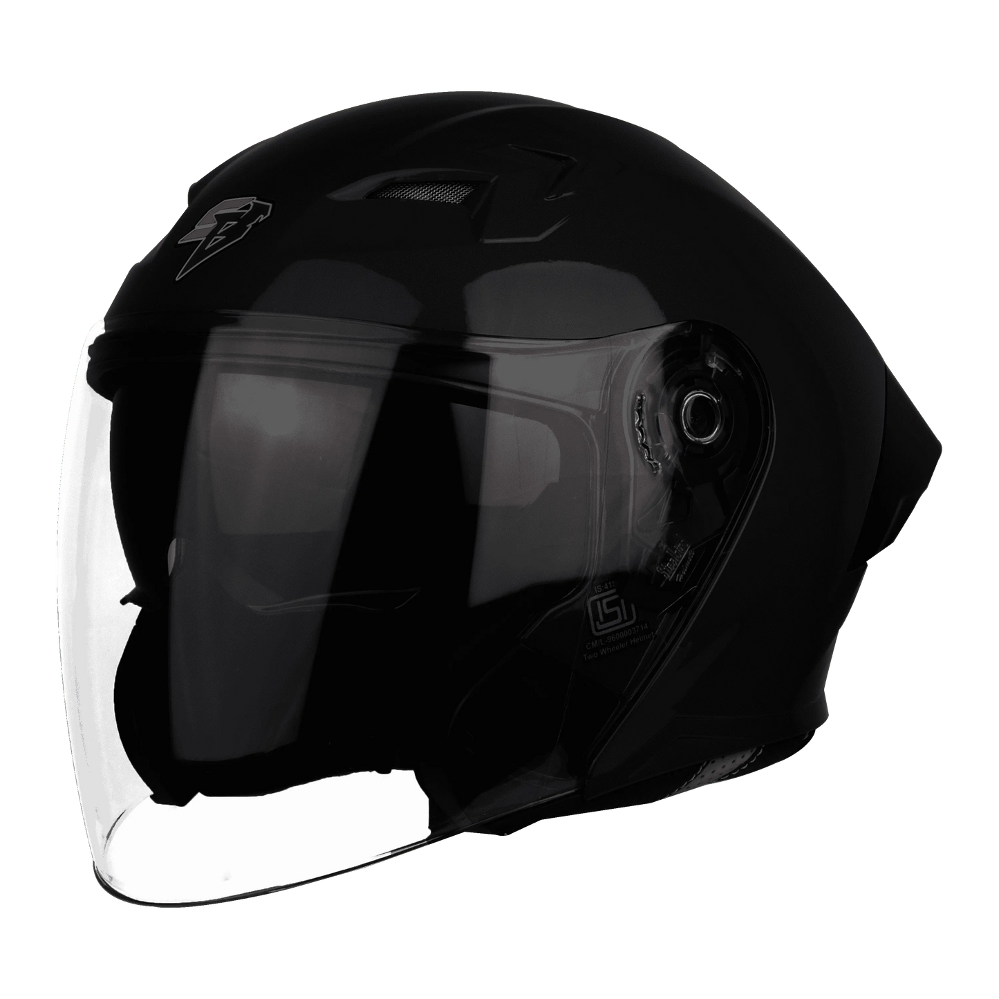 STEELBIRD Sba 16 Black Lg Half Face Helmet