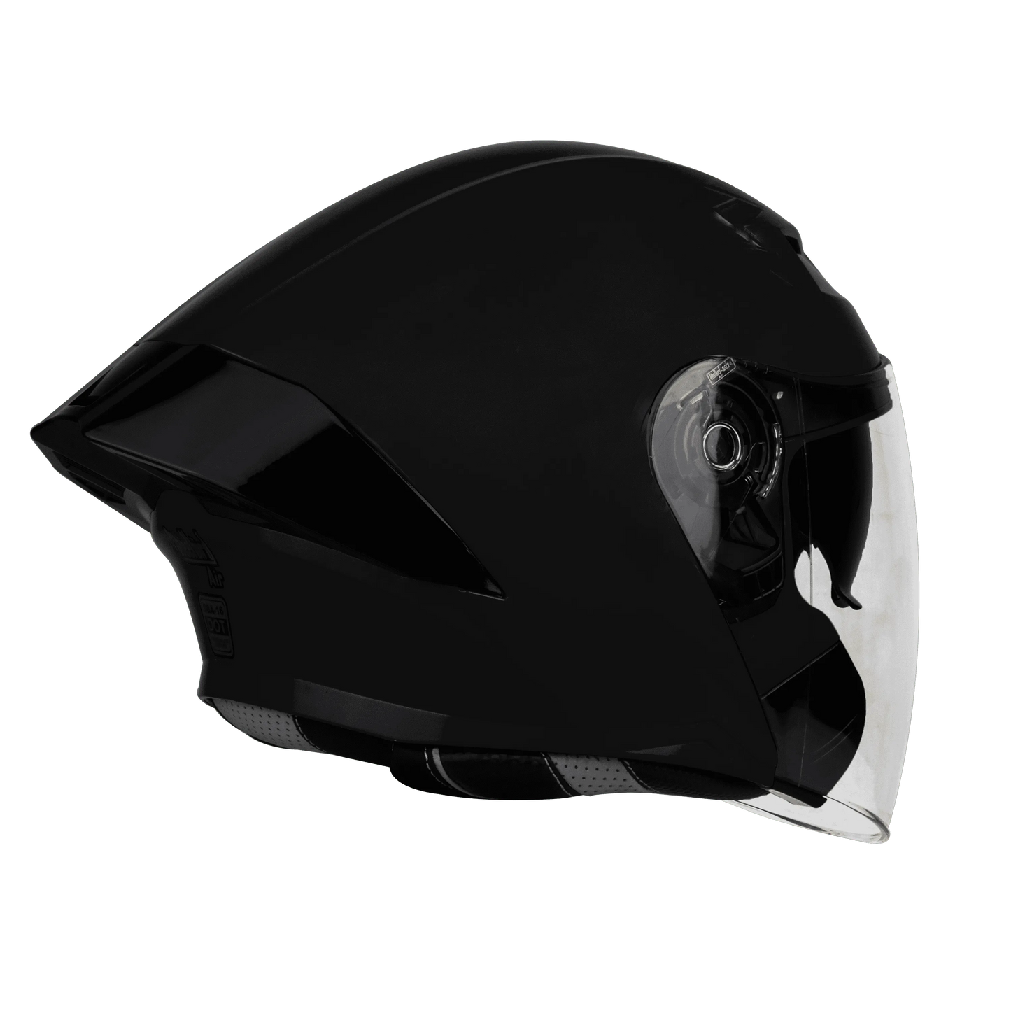 STEELBIRD Sba 16 Black Lg Half Face Helmet