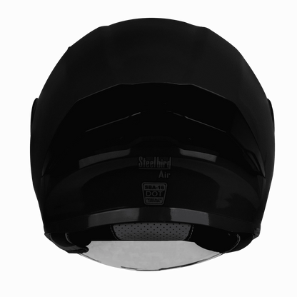 STEELBIRD Sba 16 Black Lg Half Face Helmet