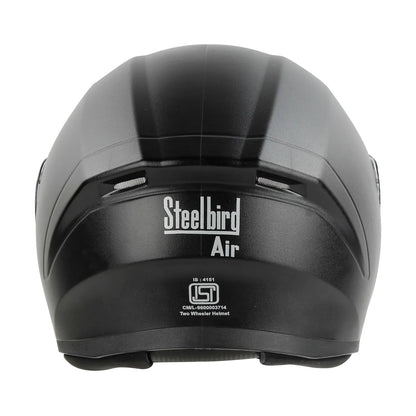 STEELBIRD Sba 19 R2K Dashing Black Full Face Helmet
