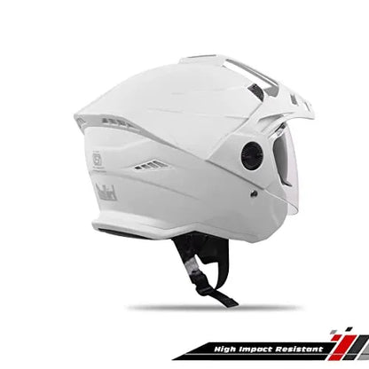 STEELBIRD Sba 23 Ava Dashing White p cap 600mm Full Face Helmet