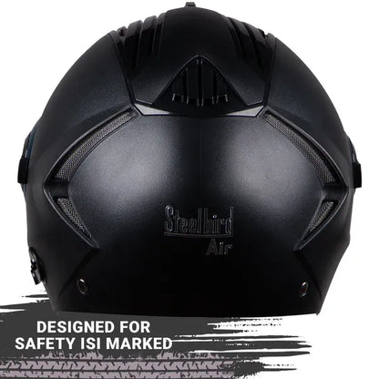 STEELBIRD Sba 3 R2K Classic Black Full Face Helmet