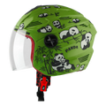 STEELBIRD Sba 6 Panda Green 560Mm Half Face Helmet