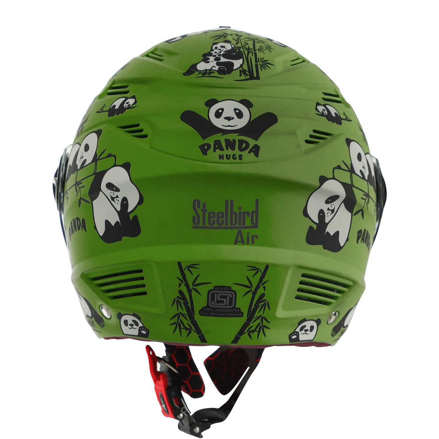 STEELBIRD Sba 6 Panda Green 560Mm Half Face Helmet