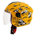 STEELBIRD Sba 6 Panda Yellow 560Mm Half Face Helmet