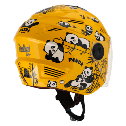 STEELBIRD Sba 6 Panda Yellow 560Mm Half Face Helmet
