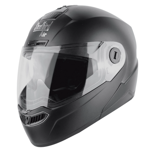 STEELBIRD Sba 7 Iss Dashing Black Full Face Helmet