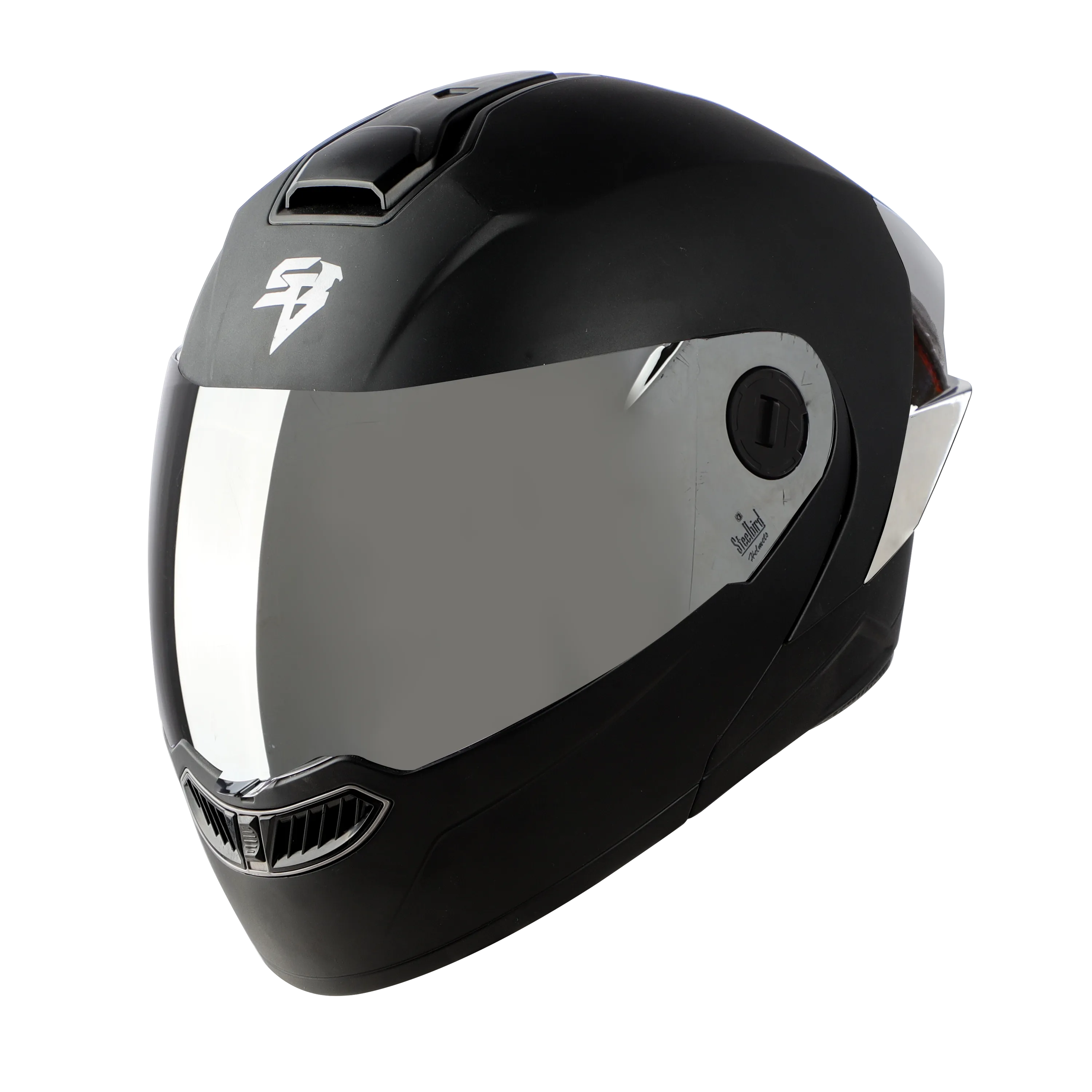 STEELBIRD Sba 8 Iss Glossy With Black Spolier Full Face Helmet