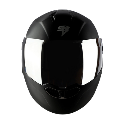 STEELBIRD Sba 8 Iss Glossy With Black Spolier Full Face Helmet