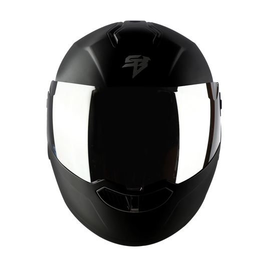 STEELBIRD Sba 8 Iss Glossy With Black Spolier Full Face Helmet