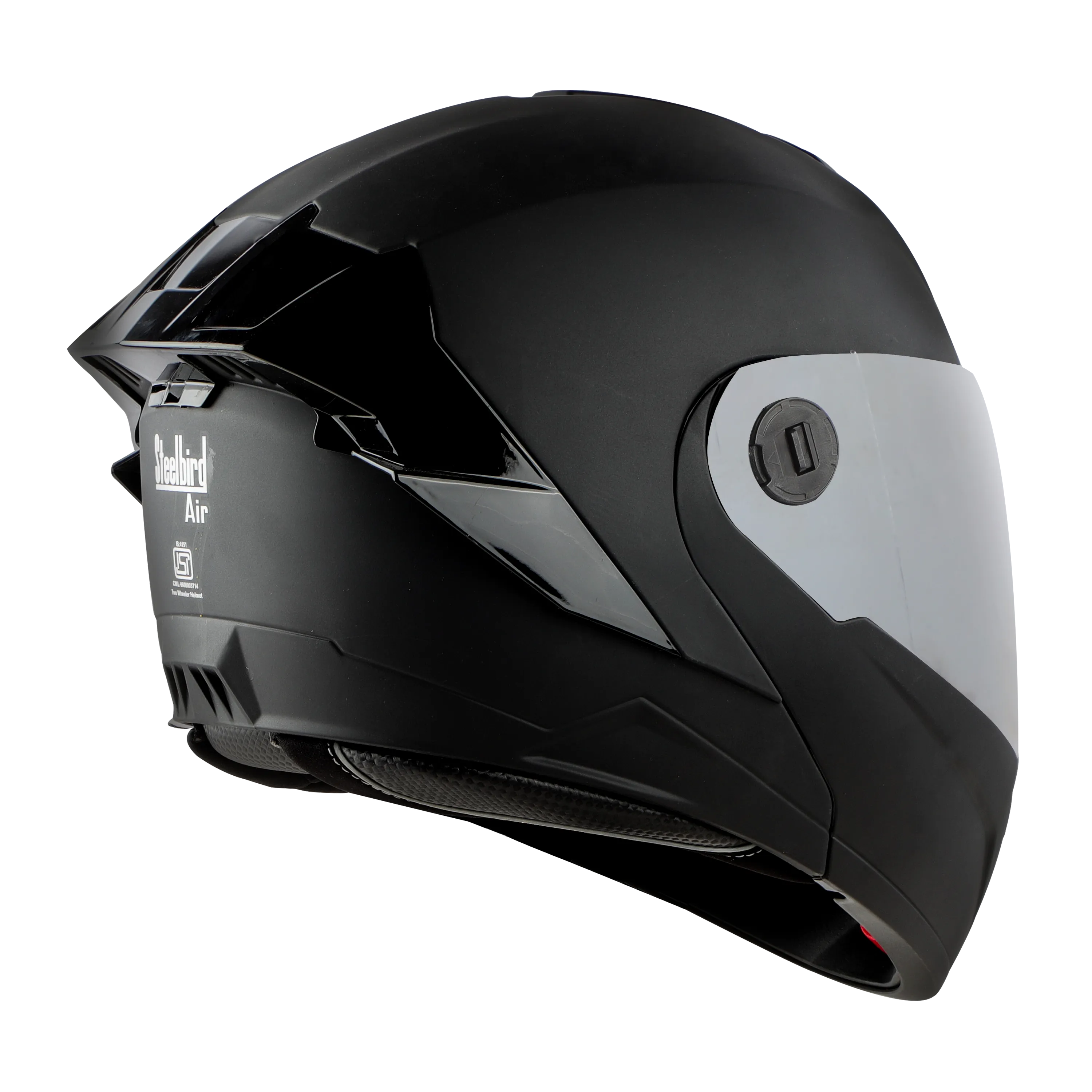 STEELBIRD Sba 8 Iss Glossy With Black Spolier Full Face Helmet