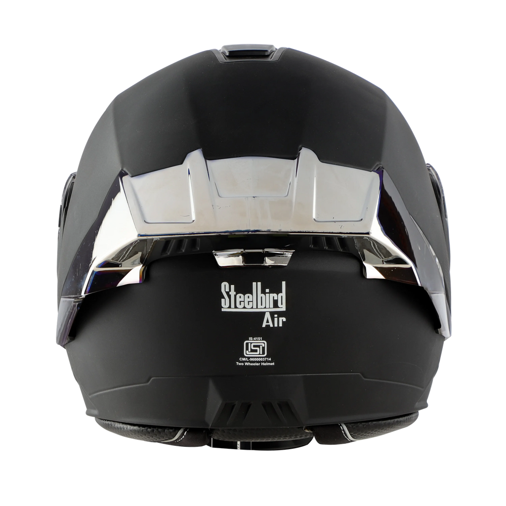 STEELBIRD Sba 8 Iss Glossy With Black Spolier Full Face Helmet