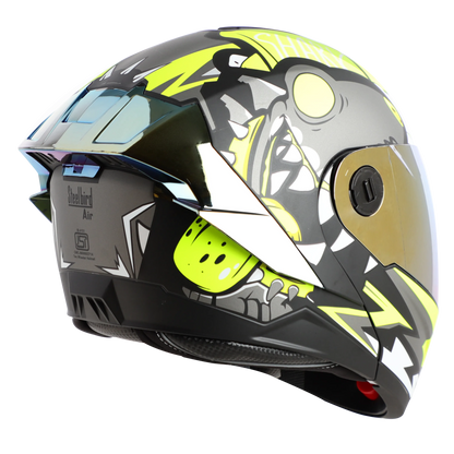 STEELBIRD Sba8 Sharky Black Full Face Helmet