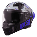 STEELBIRD Sba 20 09 Black Gray Full Face Helmet