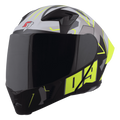 STEELBIRD Sba 20 09 Black Neon Full Face Helmet