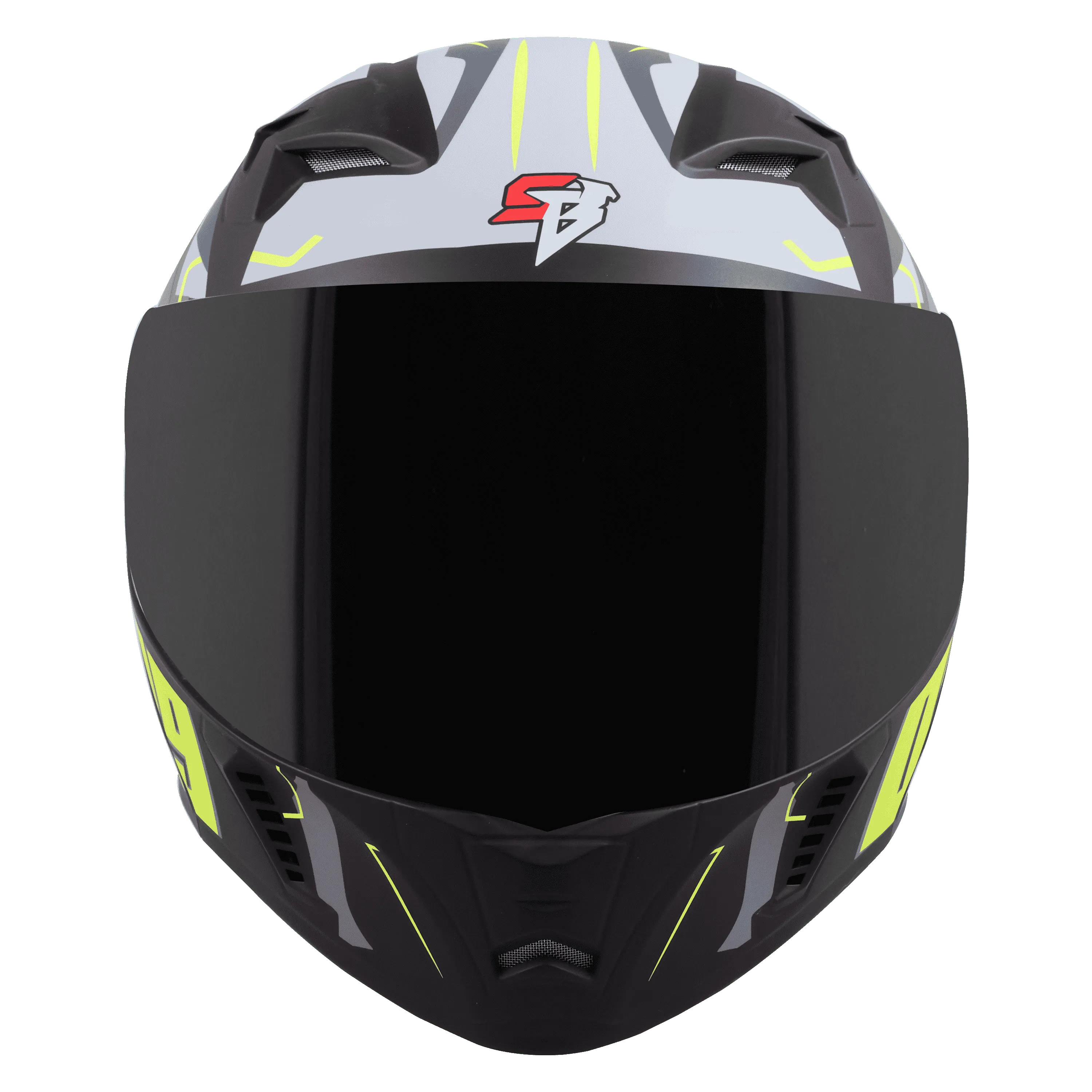 STEELBIRD Sba 20 09 Black Neon Full Face Helmet