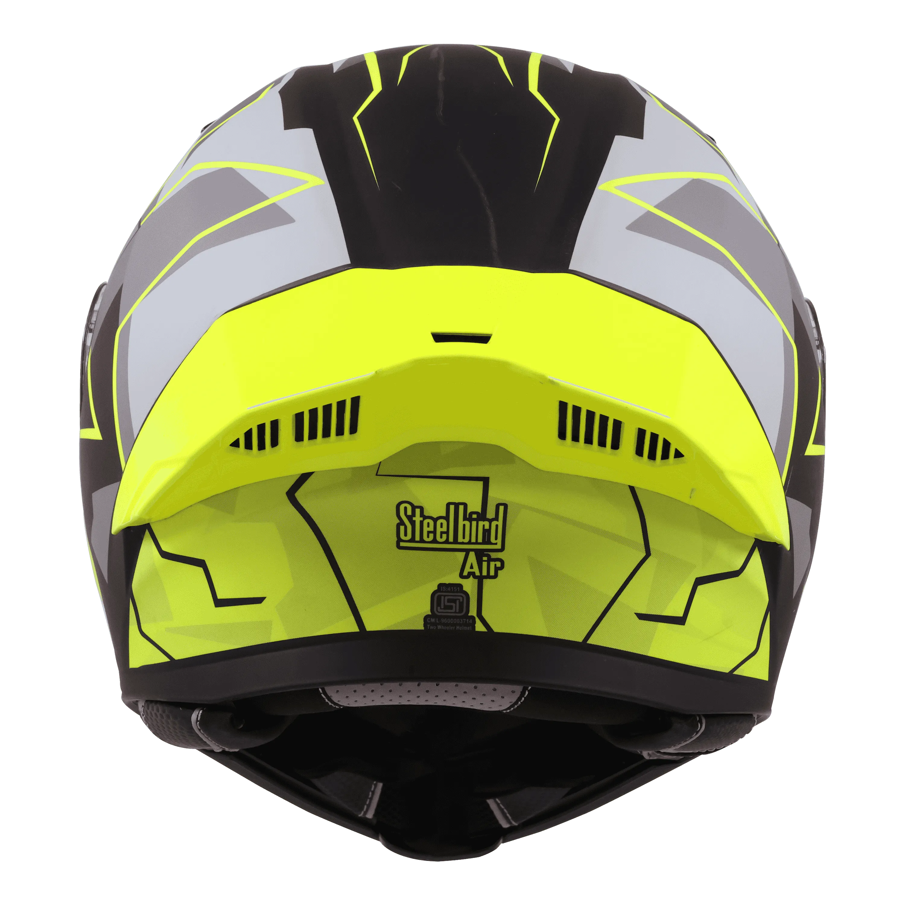 STEELBIRD Sba 20 09 Black Neon Full Face Helmet
