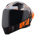 STEELBIRD Sba 20 09 Black Orange Full Face Helmet