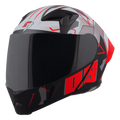 STEELBIRD Sba 20 09 Black Red Full Face Helmet