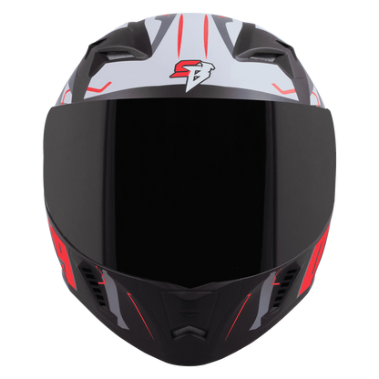 STEELBIRD Sba 20 09 Black Red Full Face Helmet
