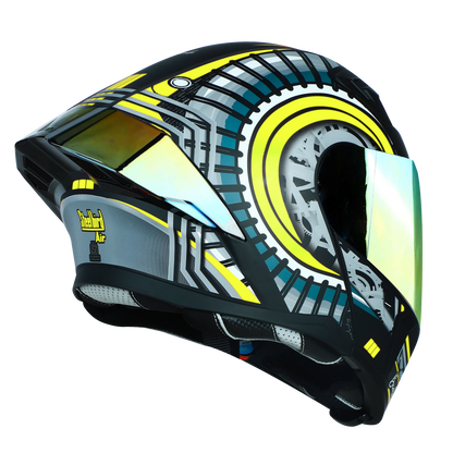 STEELBIRD Sba 20 Bumble Matt Neon Flip Up Helmet
