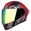 STEELBIRD Sba 20 Draco Black Red Full Face Helmet