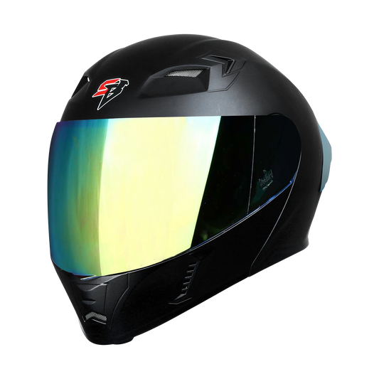 STEELBIRD Sba 20 Glossy Black Full Face Helmet