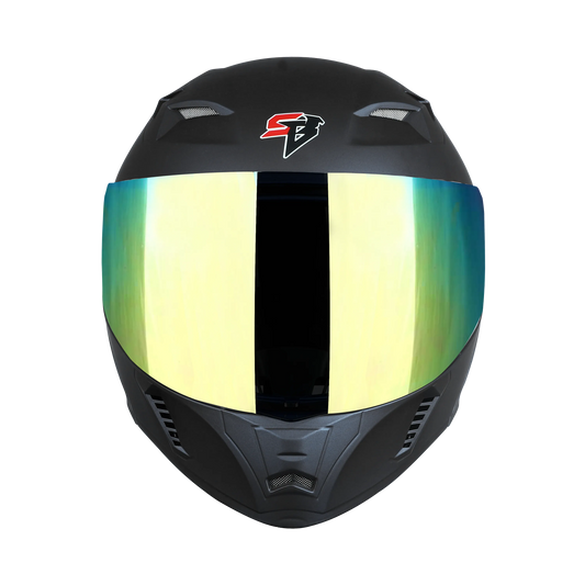 STEELBIRD Sba 20 Glossy Black Full Face Helmet