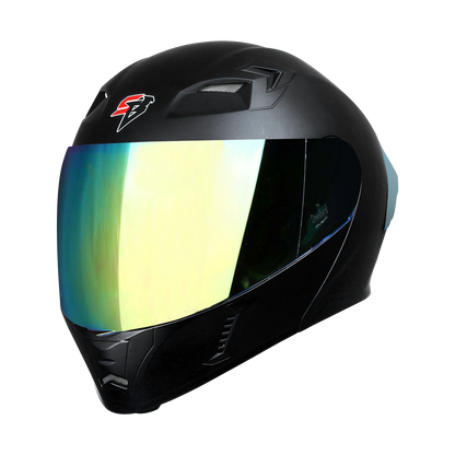 STEELBIRD Sba 20 Glossy Black Full Face Helmet