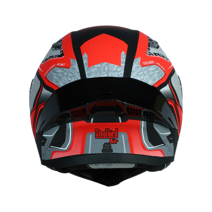 STEELBIRD Sba 20 Racer Glossy Black Red Full Face Helmet