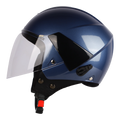 STEELBIRD Sbh 05 Triple Nine Glossy Honda Blue Half Face Helmet