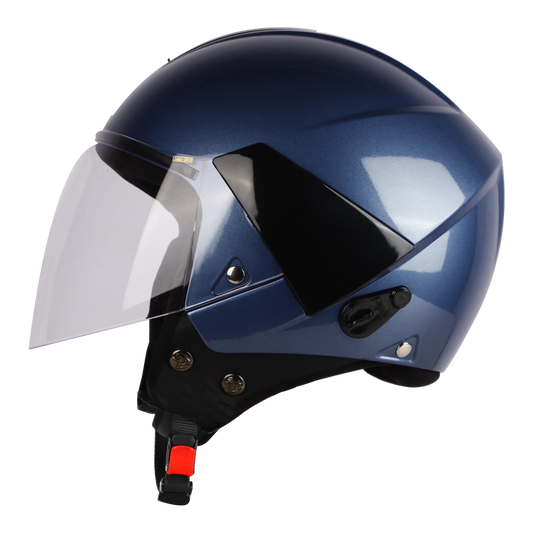 STEELBIRD Sbh 05 Triple Nine Glossy Honda Blue Half Face Helmet
