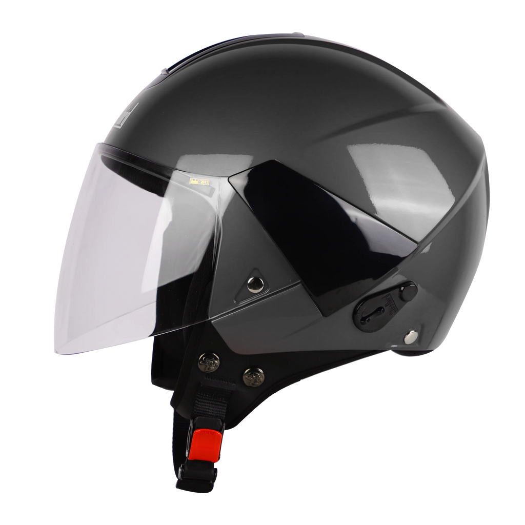 STEELBIRD Sbh 05 Triple Nine Glossy Honda Grey Half Face Helmet