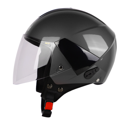 STEELBIRD Sbh 05 Triple Nine Glossy Honda Grey Half Face Helmet