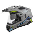STEELBIRD Sbh 13 Racer Grey Neon Full Face Helmet