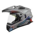 STEELBIRD Sbh 13 Racer Grey Red Off Road Helmet