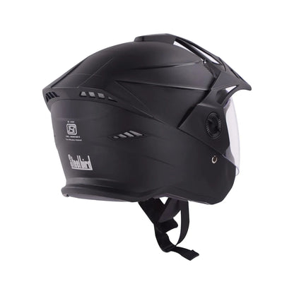 STEELBIRD Sbh 23 Ava Dashingh Blackp Cap 580Mm C Half Face Helmet