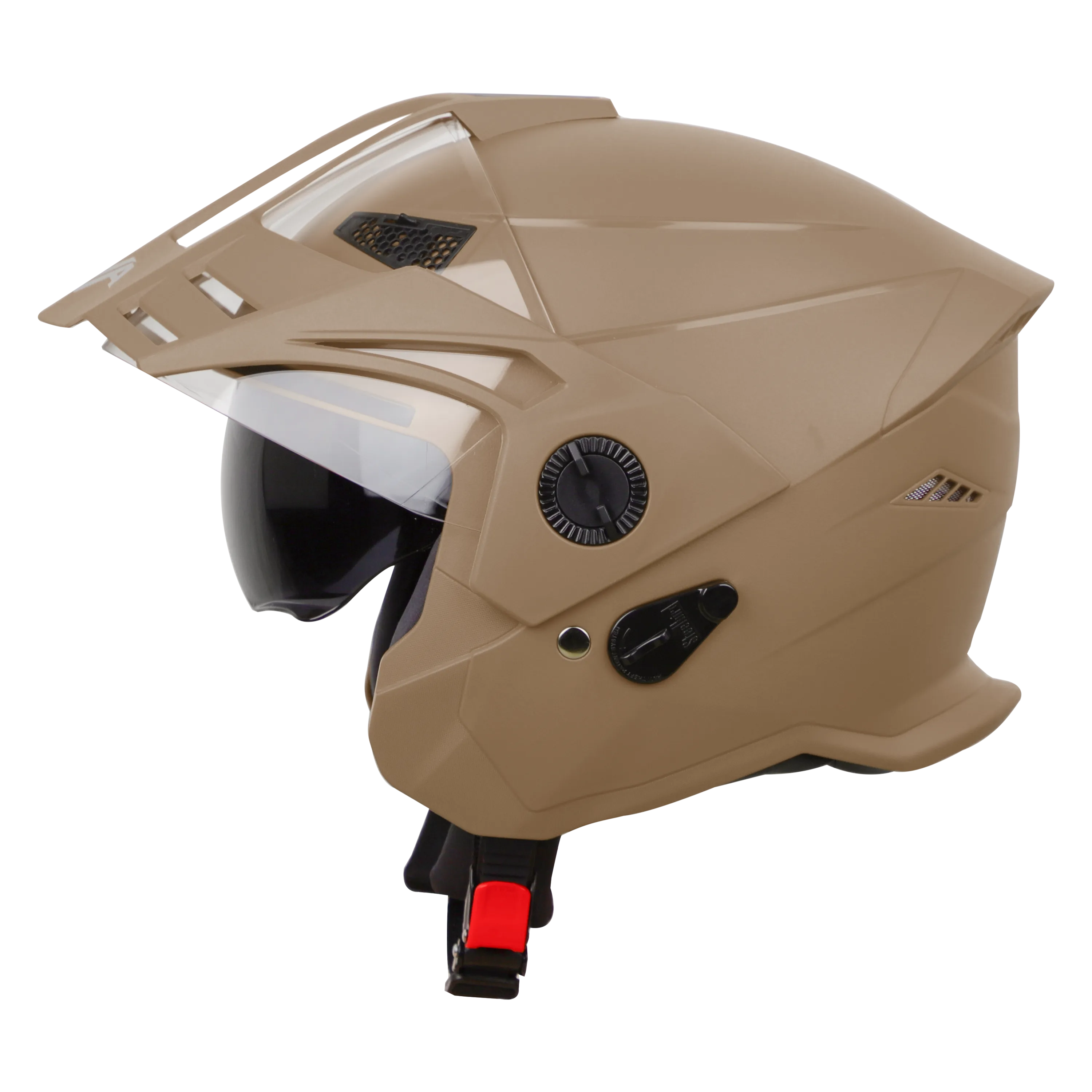 STEELBIRD Sbh 23 Ava Dashing Desert Storm Half Face Helmet