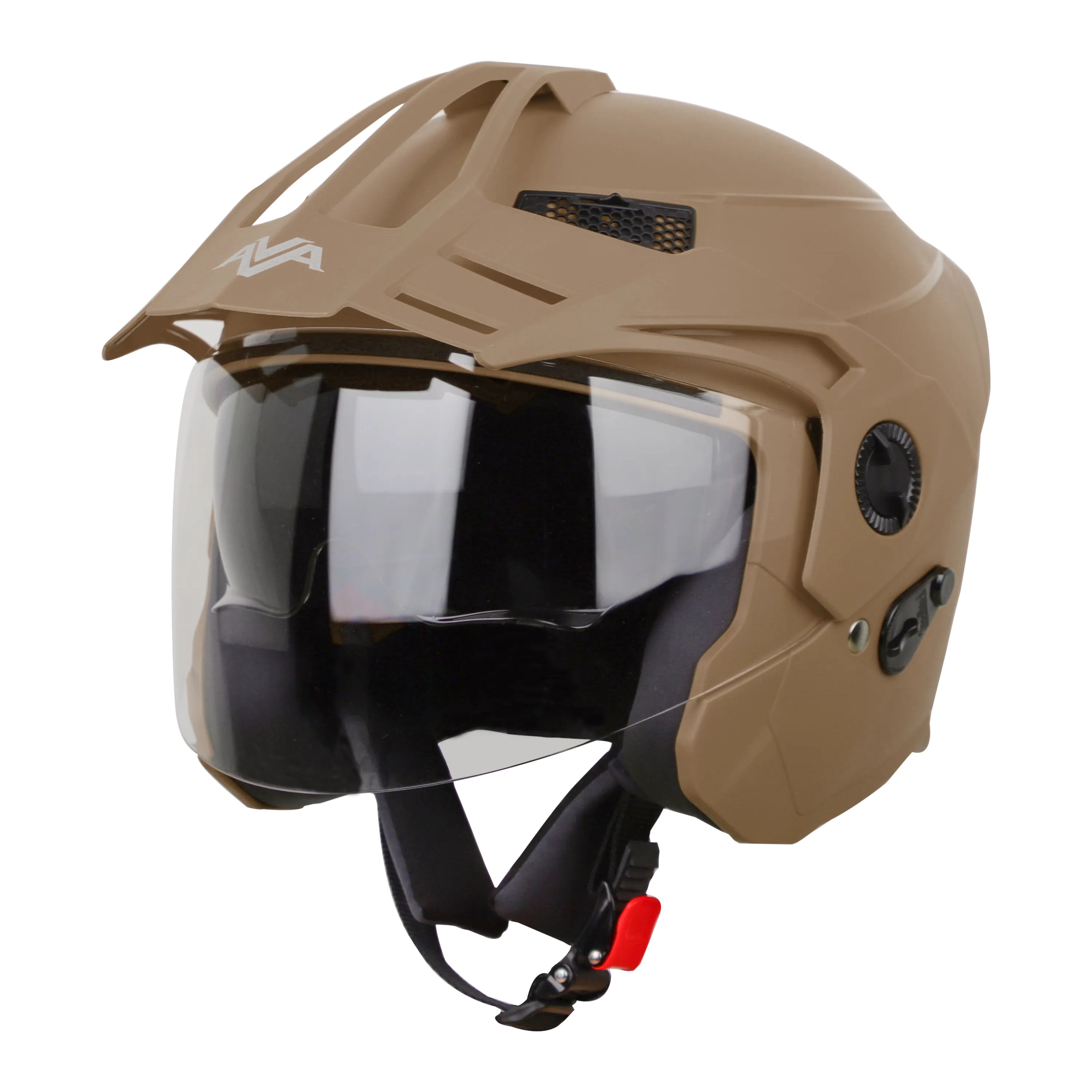 STEELBIRD Sbh 23 Ava Dashing Desert Storm Half Face Helmet
