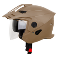 STEELBIRD Sbh 23Avadashing Desert Stormp Cap Half Face Helmet
