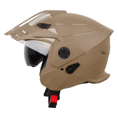 STEELBIRD Sbh 23Avadashing Desert Stormp Cap Half Face Helmet