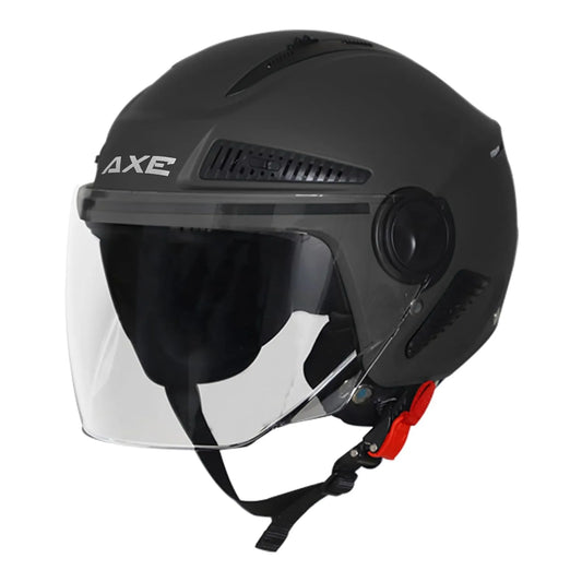 STEELBIRD Sbh 24 Axe Glossy Black 600Mm C Half Face Helmet