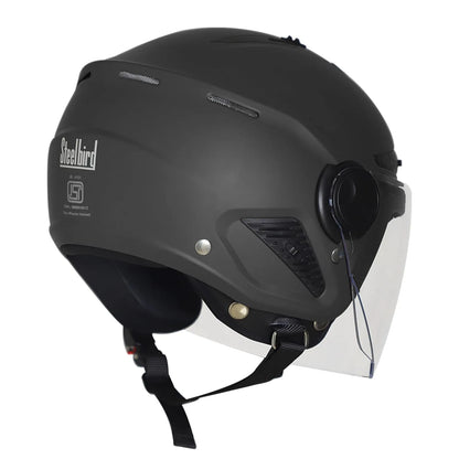 STEELBIRD Sbh 24 Axe Glossy Black 600Mm C Half Face Helmet