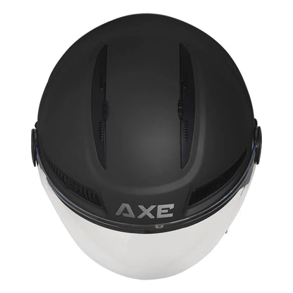 STEELBIRD Sbh 24 Axe Glossy Black 600Mm C Half Face Helmet