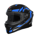 STEELBIRD Sbh 25 Sharp Black Blue Full Face Helmet