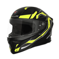 STEELBIRD Sbh 25 Sharp Spirit Black Neon Full Face Helmet
