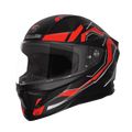 STEELBIRD Sbh 25 Sharp Spirit Black Red Full Face Helmet